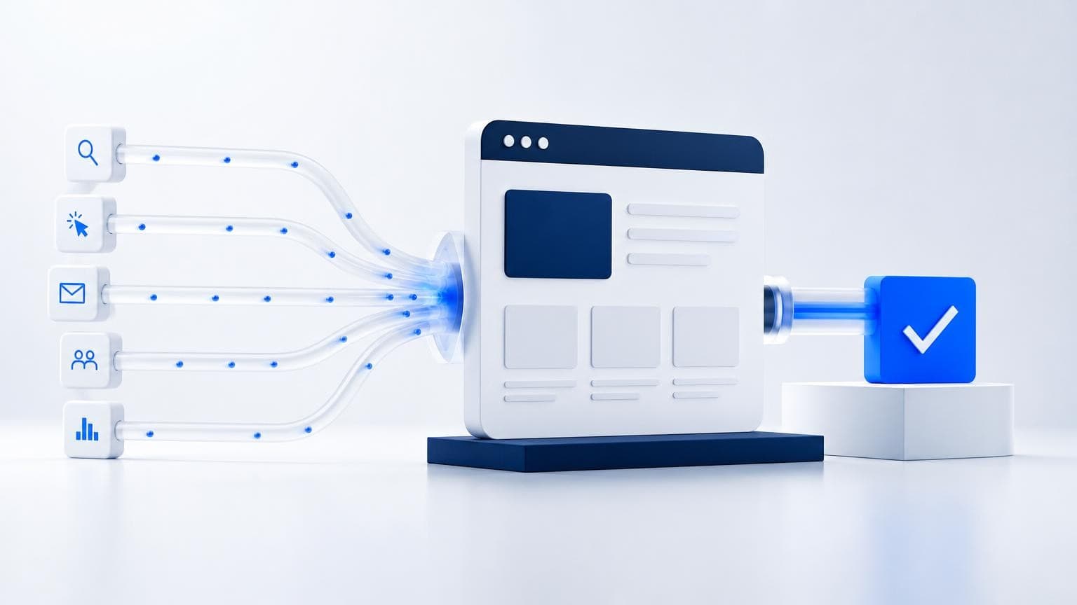 Eine Website, die aus Besuchern Anfragen macht