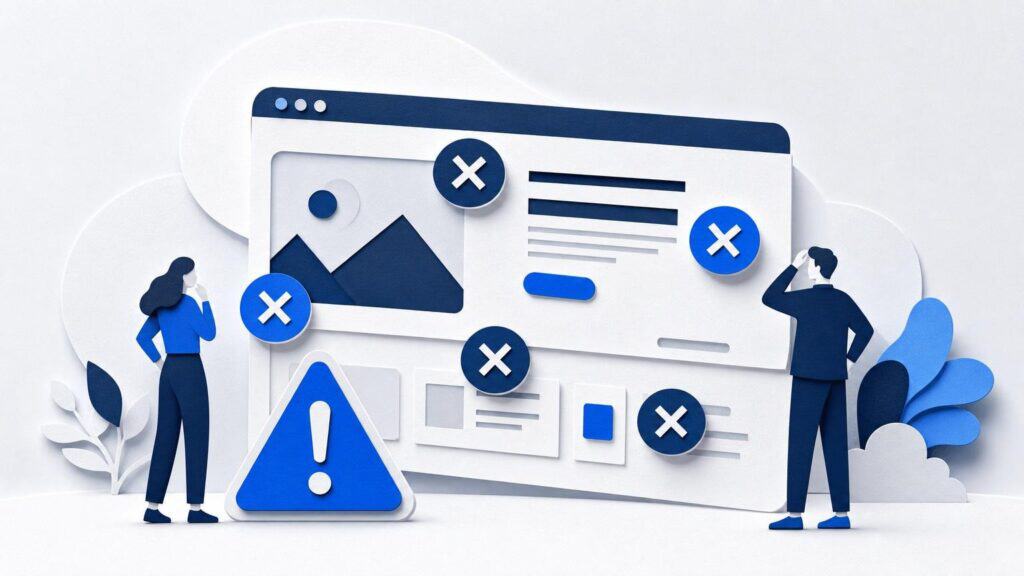 5 häufige Fehler, die deine Webseite vermeiden sollte